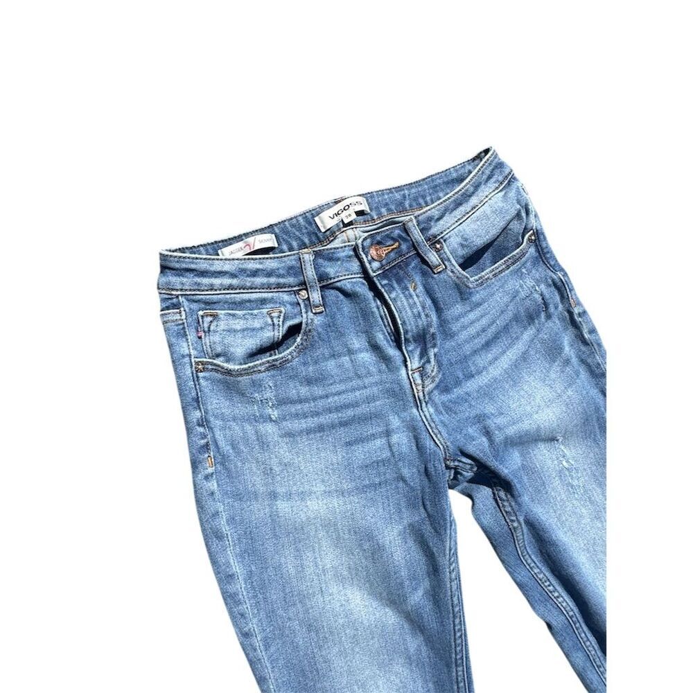 Vigoss Jagger Women's Skinny Jeans Size 28 Blue Distressed High-Rise - Picture 6 of 8
